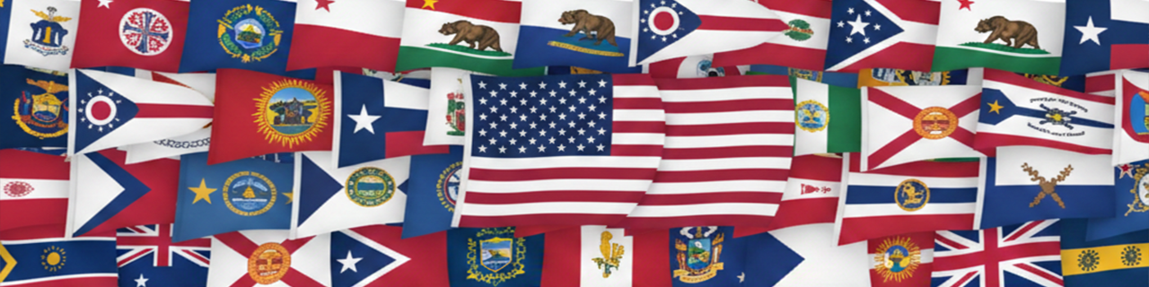 State Flags for Jeep Wrangler YJ - Forever Wave 12"x18" Flags