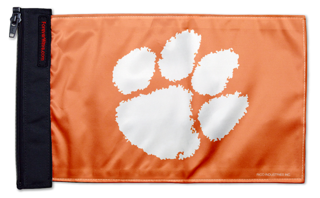 Clemson 11"x17" Forever Wave Flag for Jeep Wrangler LJ 2003-2006