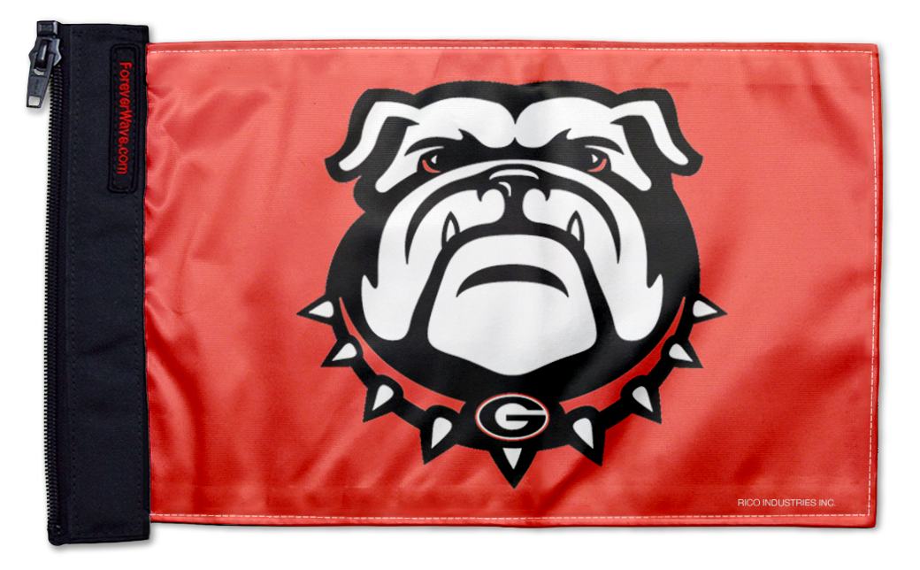Georgia Bulldog 11"x17" Forever Wave Flag for UTVs