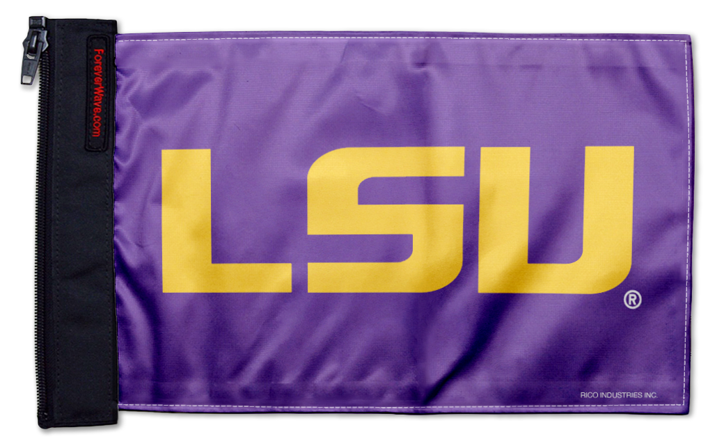 LSU 11"x17" Forever Wave Flag for Jeep Wrangler LJ 2003-2006