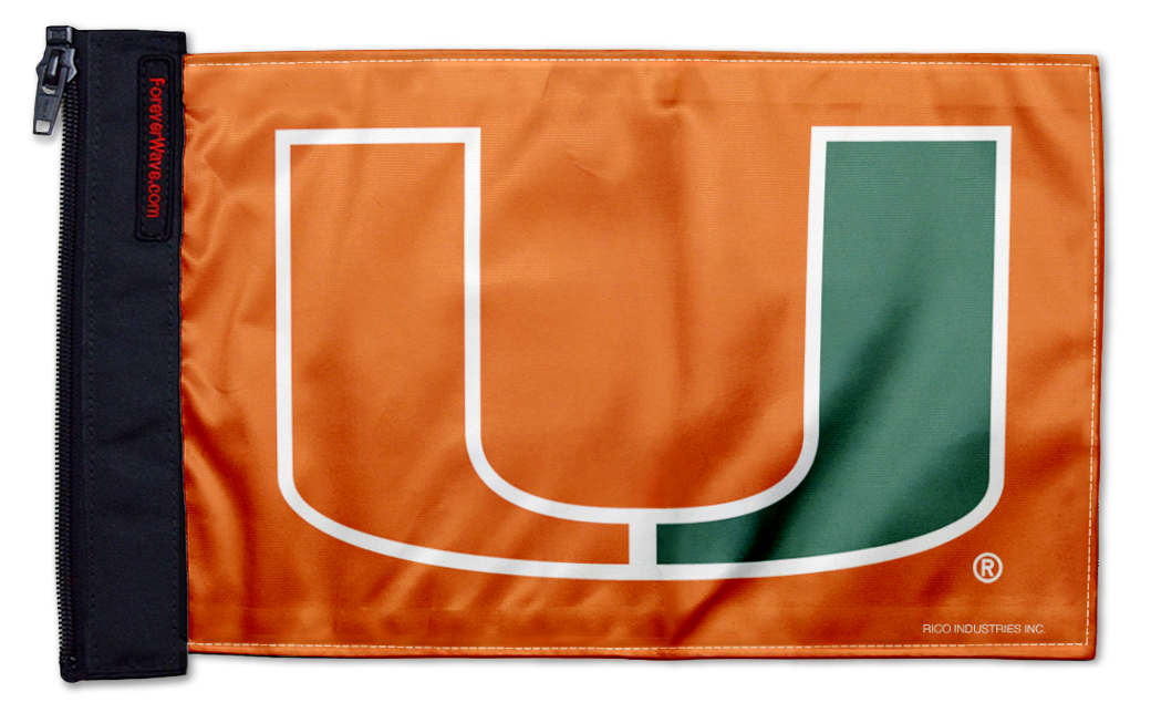 Miami University 11"x17" Forever Wave Flag for UTVs