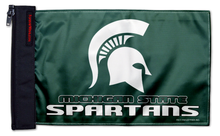 Michigan State 11"x17" Forever Wave Flag for Golf Carts