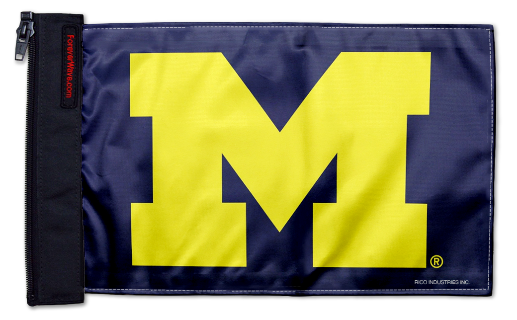 Michigan 11"x17" Forever Wave Flag for UTVs