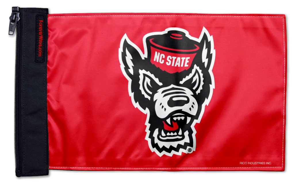 North Carolina State 11"x17" Forever Wave Flag for UTVs