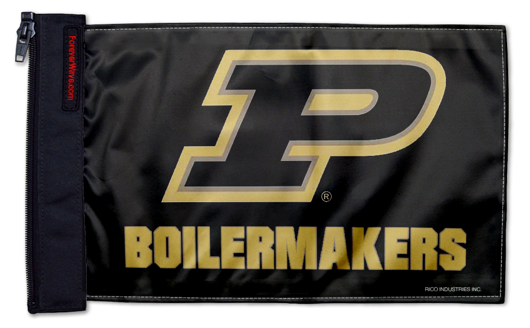 Purdue 11"x17" Forever Wave Flag for Bronco