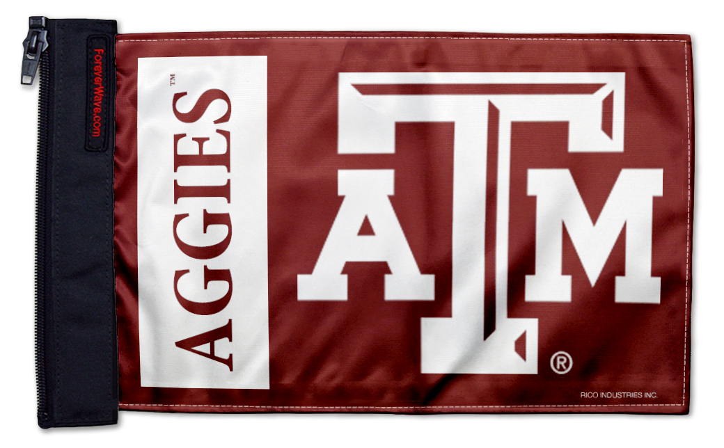 Texas A&M 11"x17" Forever Wave Flag for UTVs