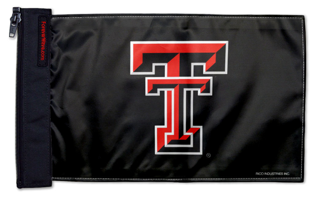 Texas Tech 11"x17" Forever Wave Flag for Boats