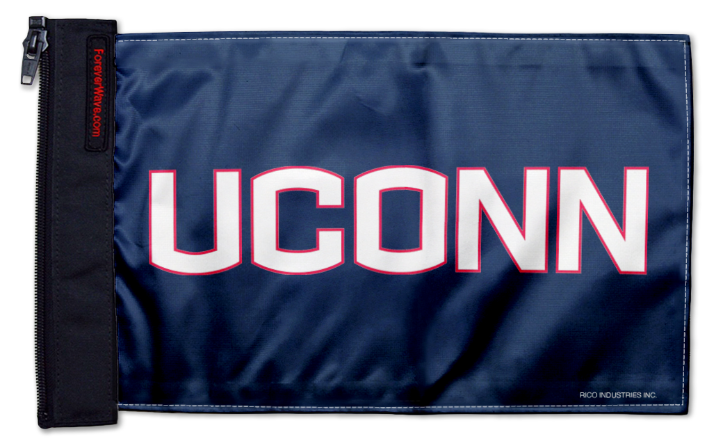 Connecticut UCONN 11"x17" Forever Wave Flag