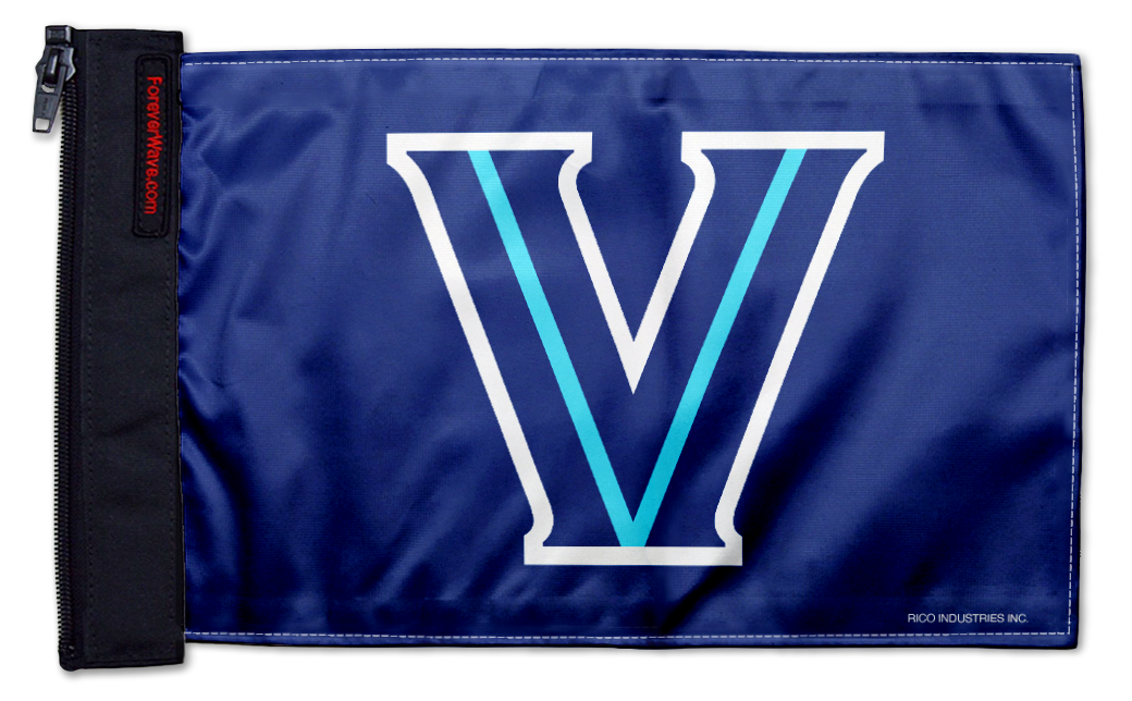 Villanova 11"x17" Forever Wave Flag for Bronco