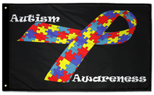 Autism Awareness 3'x5' Double-Sided Flag