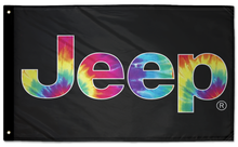 Jeep Tie Dye 3'x5' Double-Sided Flag