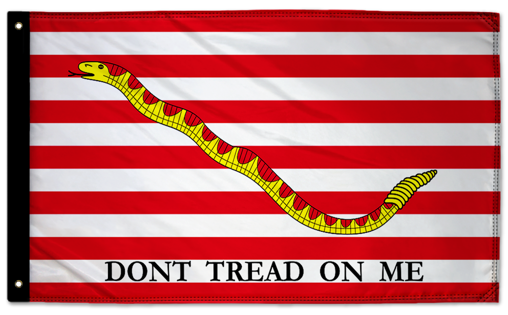 1st Navy Jack 3'x5' Double-Sided Flag