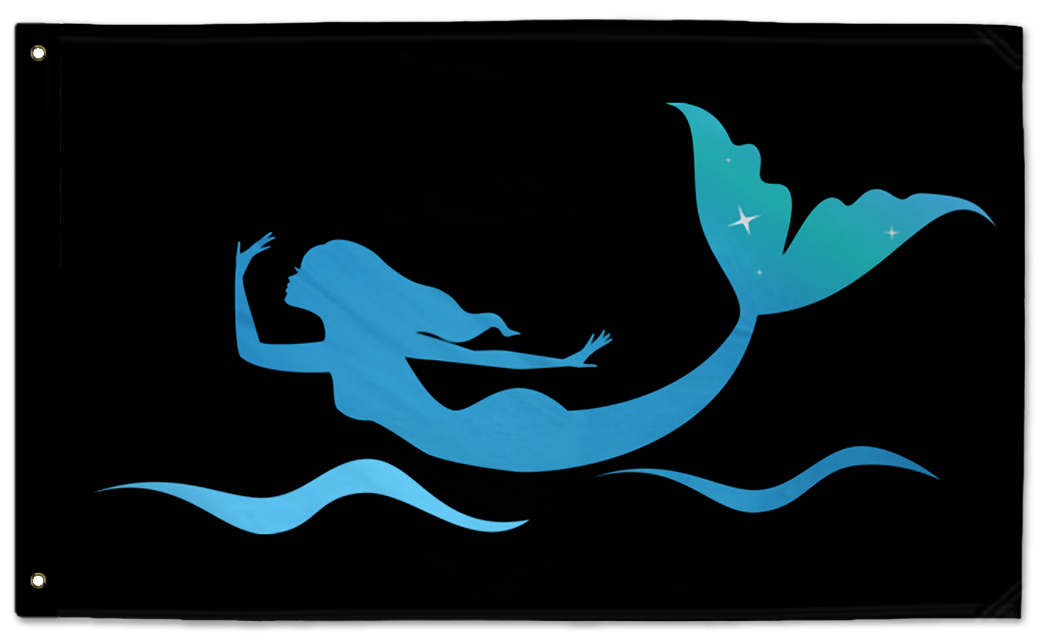Mermaid 3'x5' Double-Sided Flag