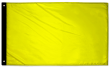 Solid Yellow "Q" 3'x5' Double-Sided Flag