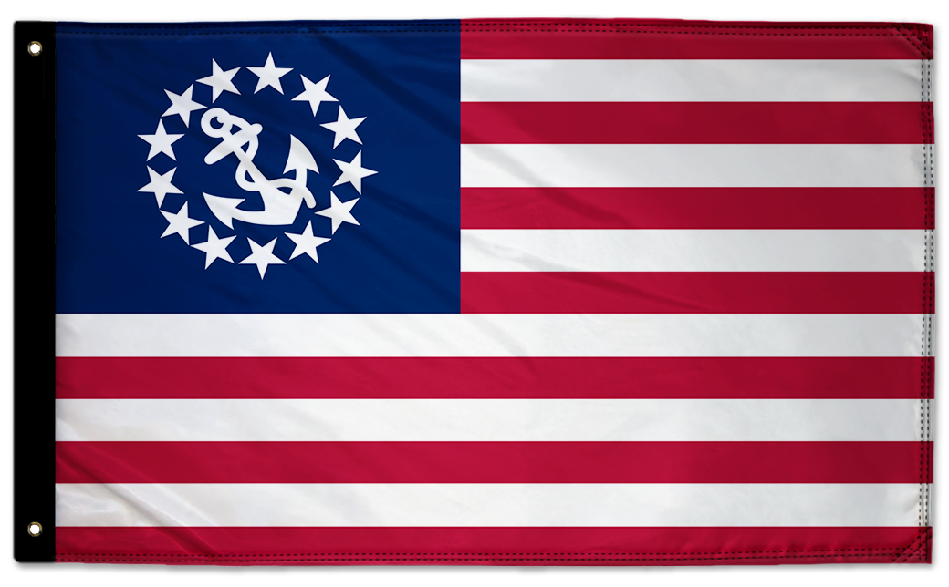 US Nautical Yacht Ensign 3'x5' Double-Sided Flag