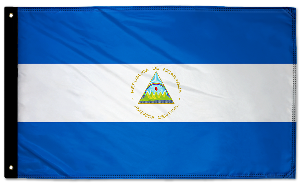 Nicaragua 3'x5' Double-Sided Flag