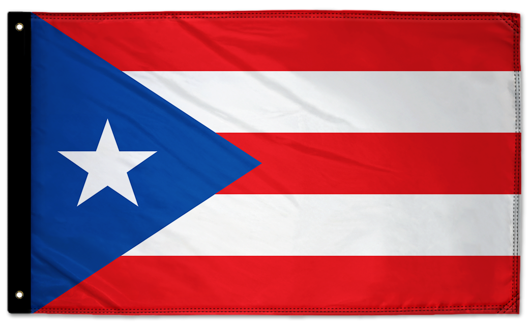 Puerto Rico 3'x5' Double-Sided Flag