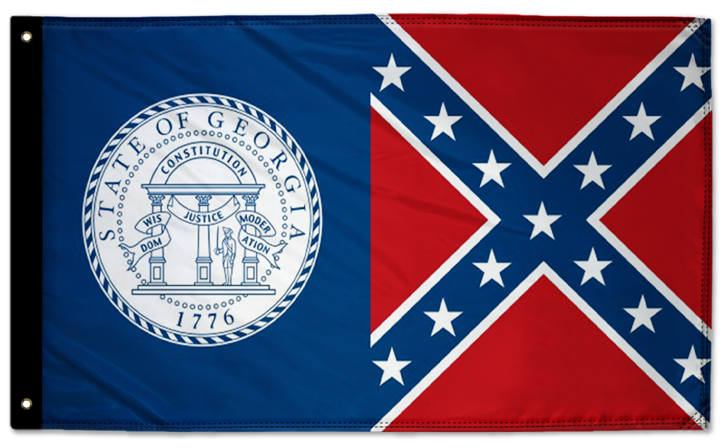 State Flag Georgia Old Style 3'x5' Double-Sided Flag