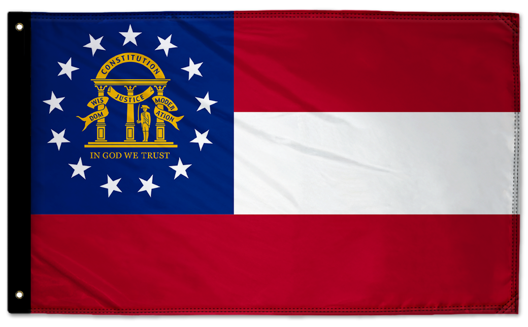 State Flag Georgia 3'x5' Double-Sided Flag