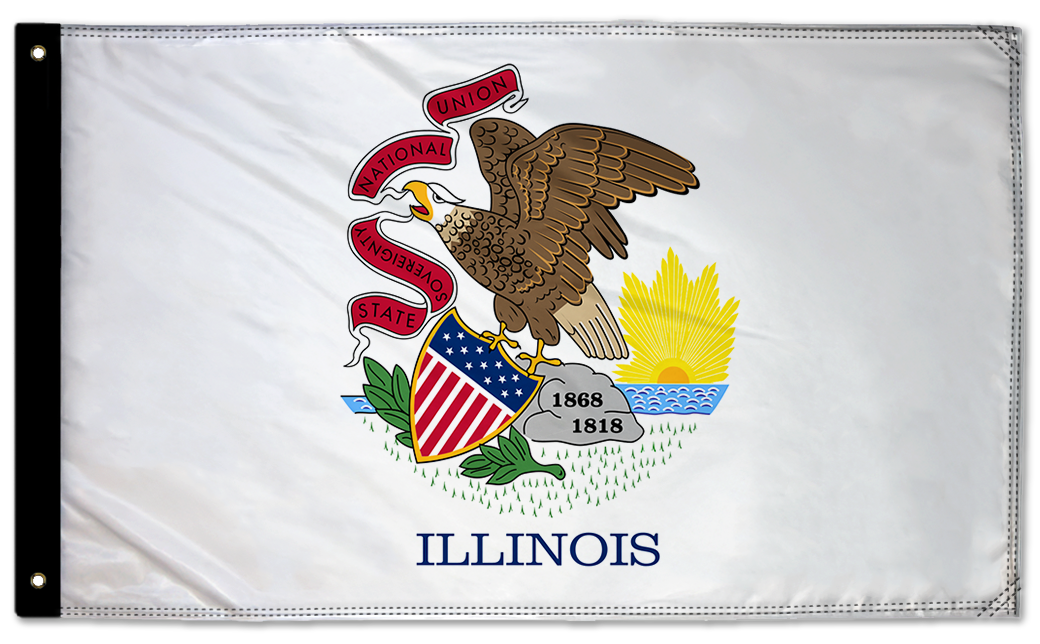 State Flag Illinois 3'x5' Double-Sided Flag