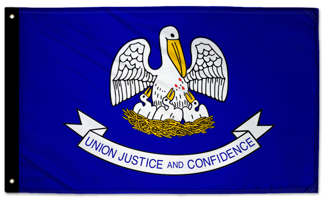 State Flag Louisiana 3'x5' Double-Sided Flag