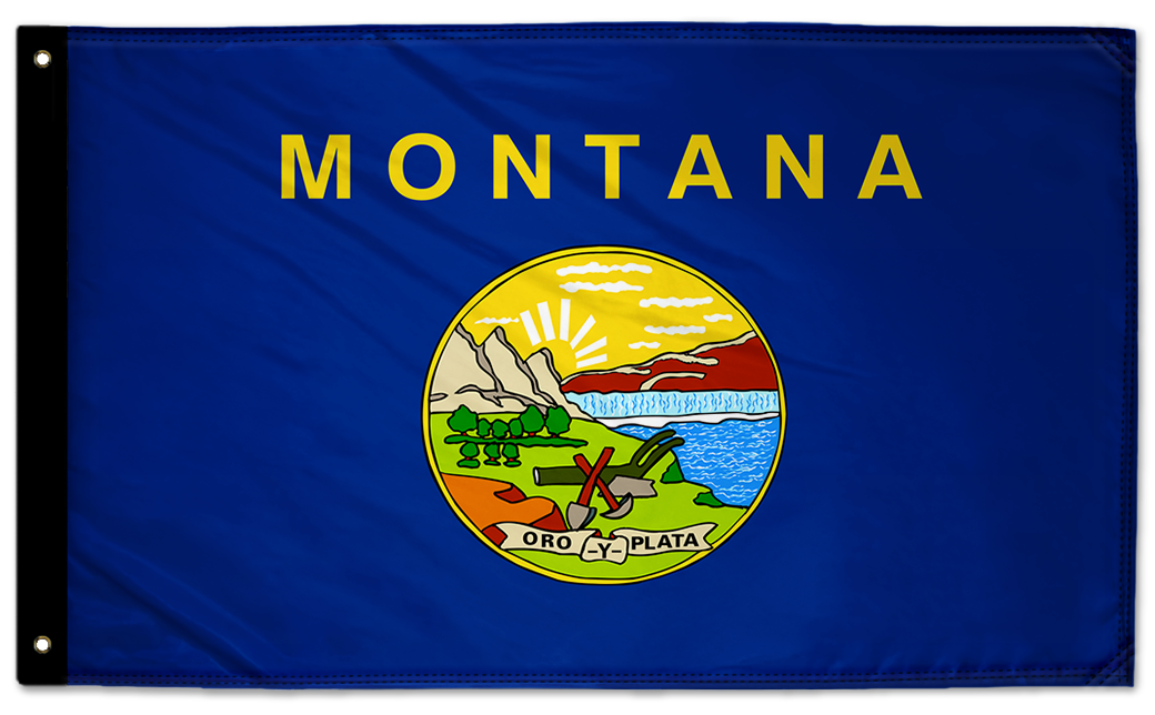 State Flag Montana 3'x5' Double-Sided Flag