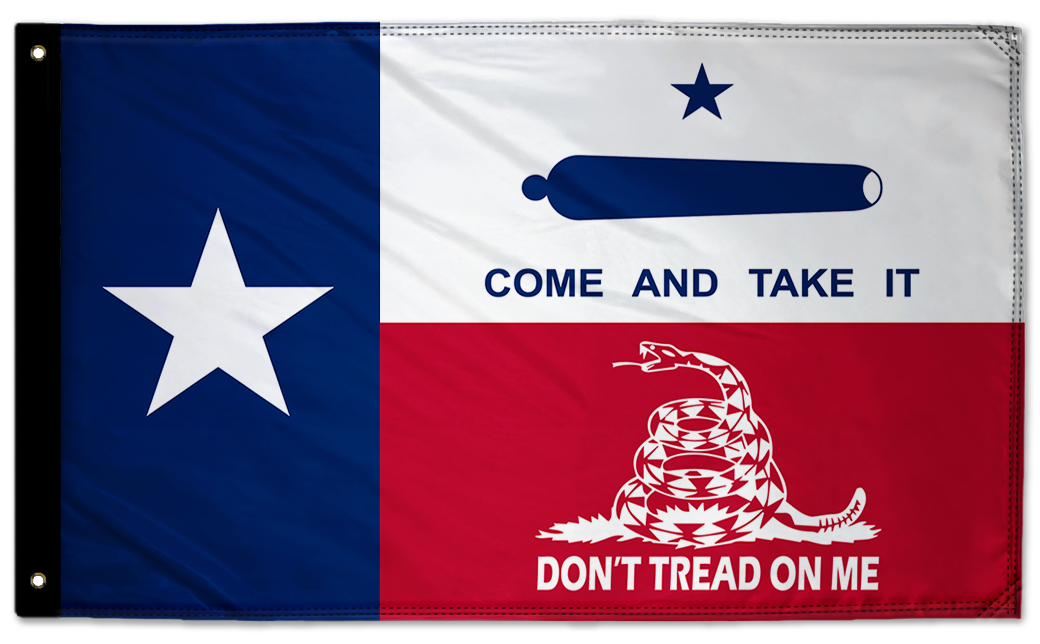 State Flag Texas Don't Tread 3'x5' Double-Sided Flag