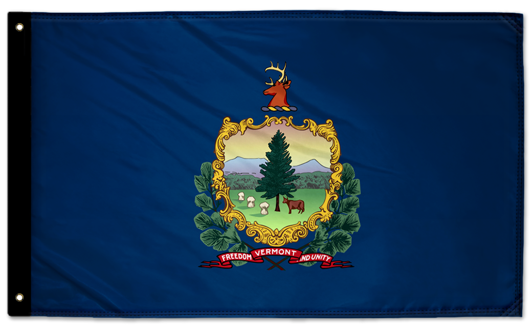 State Flag Vermont 3'x5' Double-Sided Flag