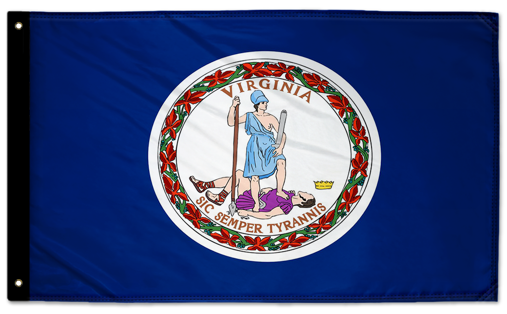 State Flag Virginia 3'x5' Double-Sided Flag