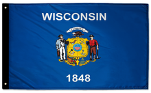 State Flag Wisconsin 3'x5' Double-Sided Flag