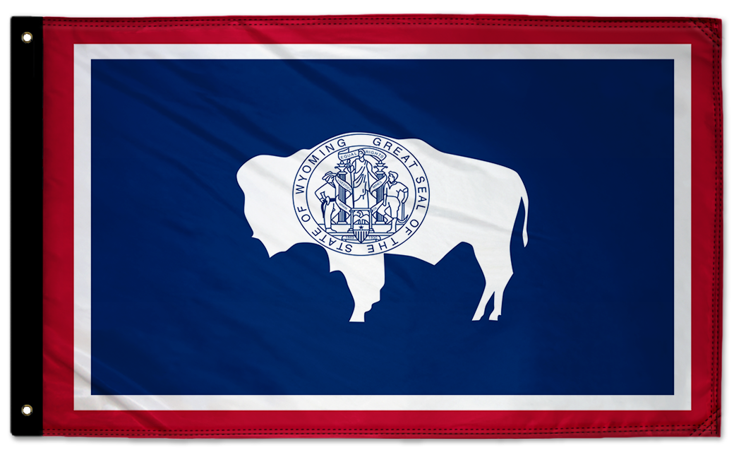 State Flag Wyoming 3'x5' Double-Sided Flag