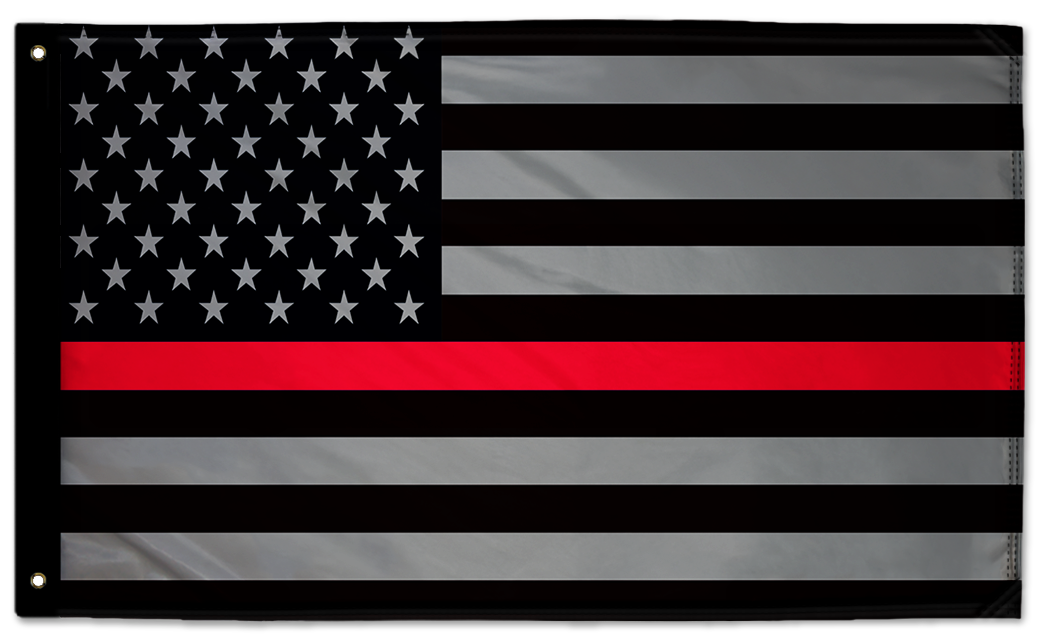 USA Subdued Thin Red Line 3'x5' Double-Sided Flag