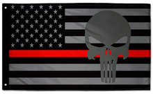 USA Subdued Thin Red Line Punisher 3'x5' Double-Sided Flag