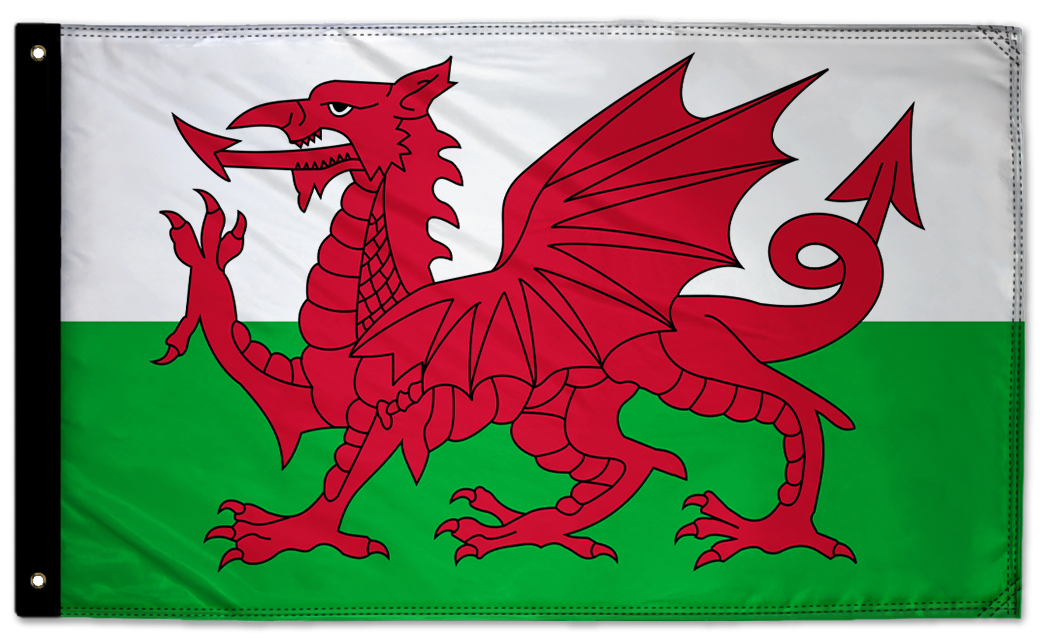 Wales 3'x5' Double-Sided Flag