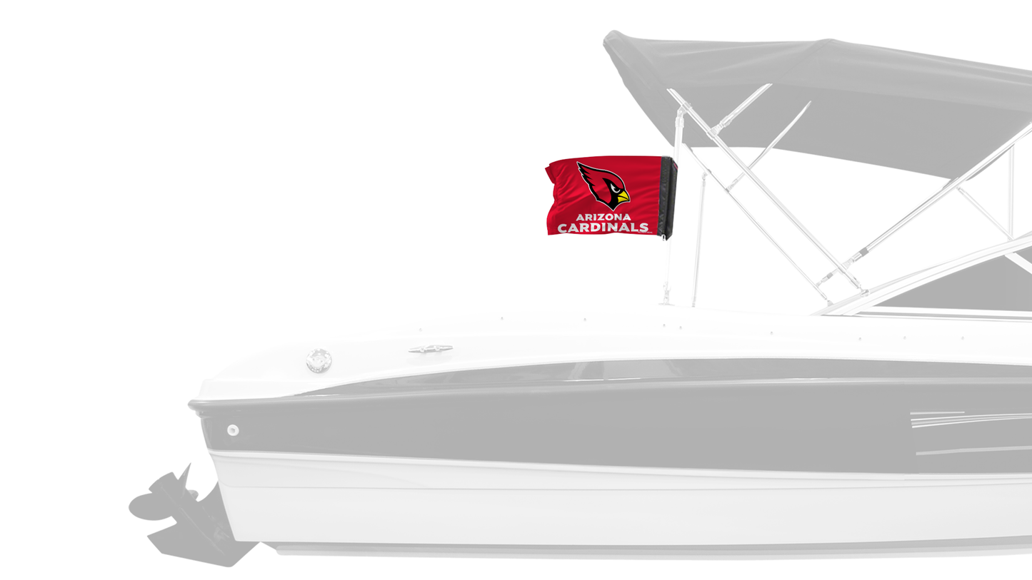 Arizona Cardinals 11"x17" Forever Wave Flag for Boats