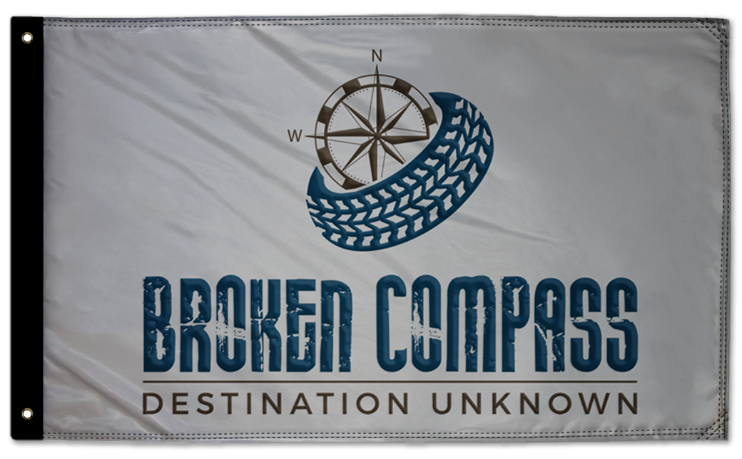 Broken Compass Flag 3'x5' Double-Sided Flag