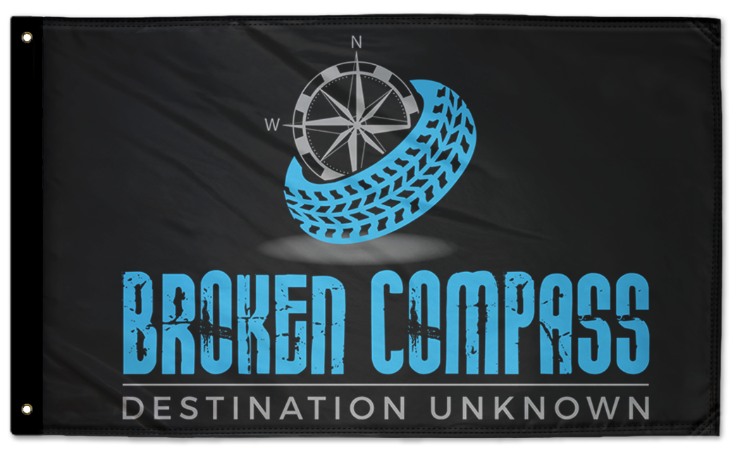 Broken Compass Flag 3'x5' Double-Sided Flag