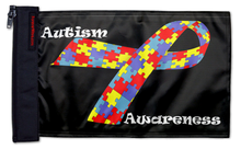 Autism Awareness 12"x18" Forever Wave Flag for Boats