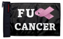 FU Cancer 12"x18" Forever Wave Flag for Jeep Wrangler YJ 1986-1995