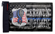 Krawl'n For The Fallen 12"x18" Forever Wave Flag