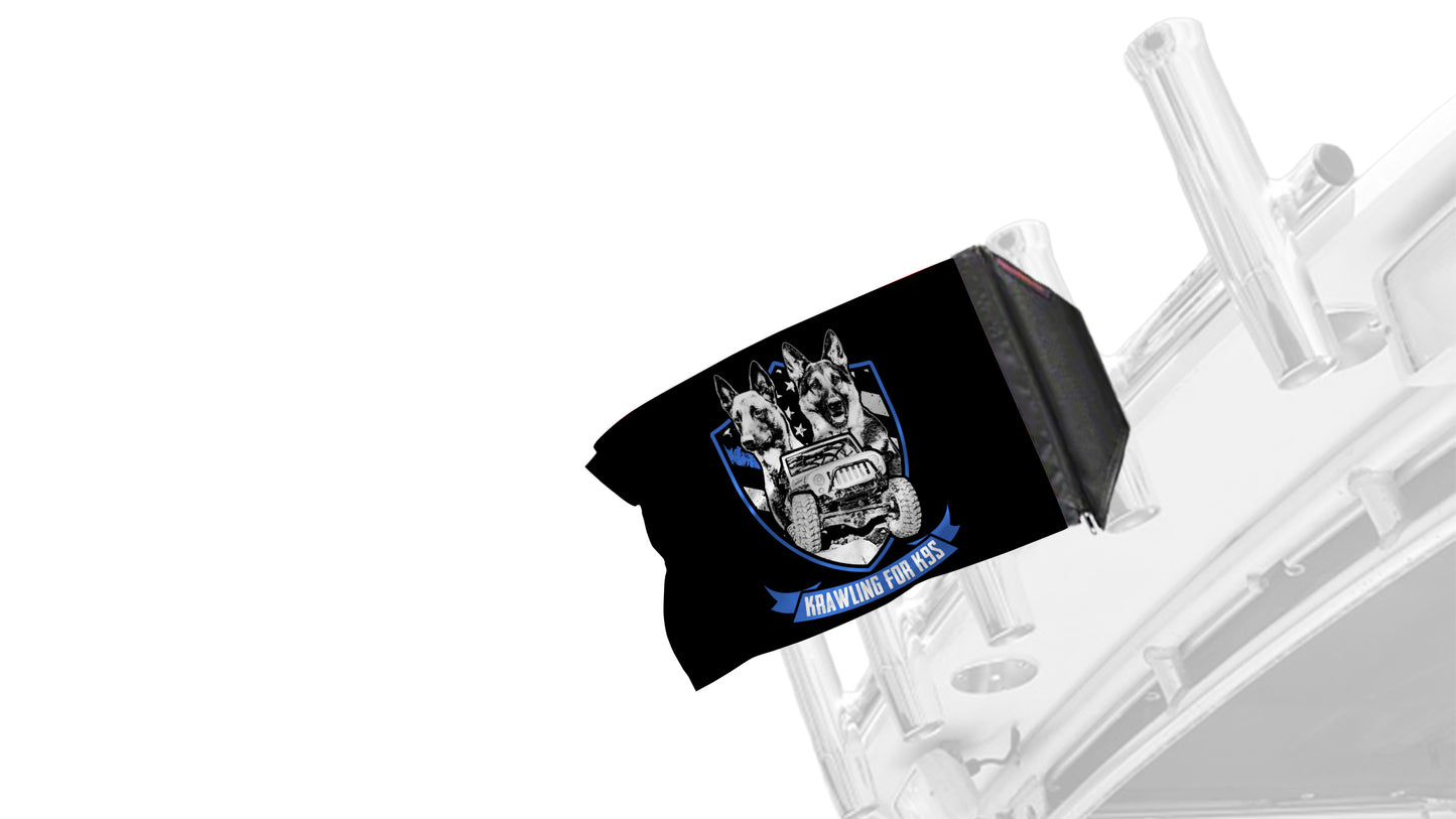 Krawling For K9s 12"x18" Forever Wave Flag