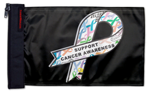 Support Cancer Awareness 12"x18" Forever Wave Flag for Jeep Wrangler JK 2-Door 2007-2018
