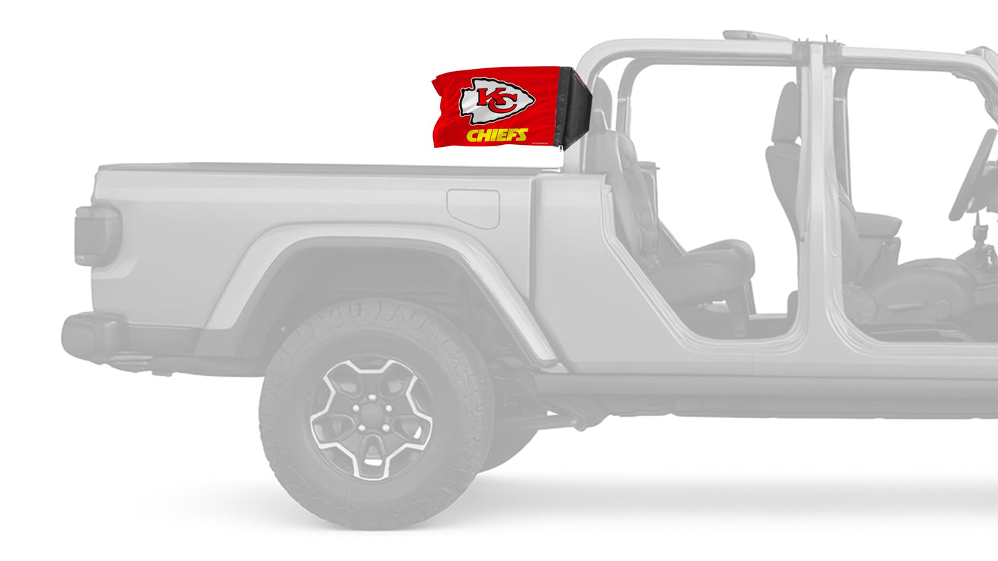 Kansas City Chiefs 11"x17" Forever Wave Flag for Jeep Gladiator JT