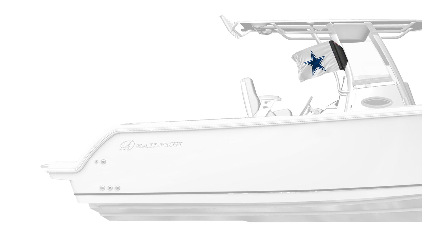 Dallas Cowboys White 11"x17" Forever Wave Flag for Boats