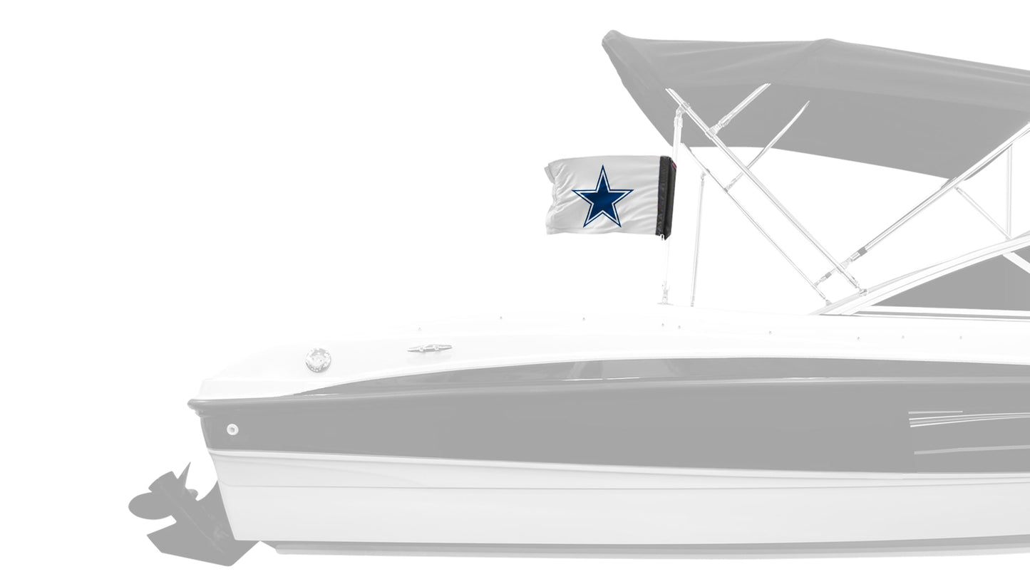Dallas Cowboys White 11"x17" Forever Wave Flag for Boats