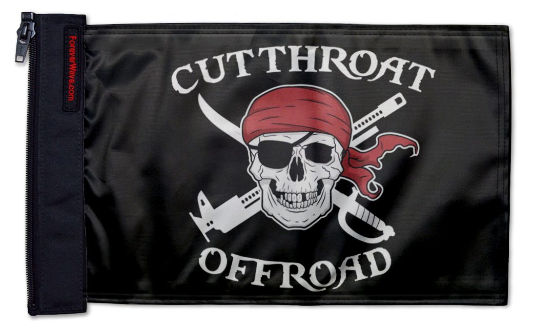 Cutthroat Offroad Flag 12"x18" Forever Wave Flag