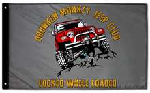 Drunken Monkey Jeep Club 3'x5' Double-Sided Flag