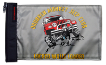 Drunken Monkey Jeep Club 12"x18" Forever Wave Flag