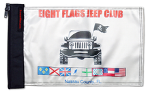 Eight Flags Jeep Club12"x18" Forever Wave Flag