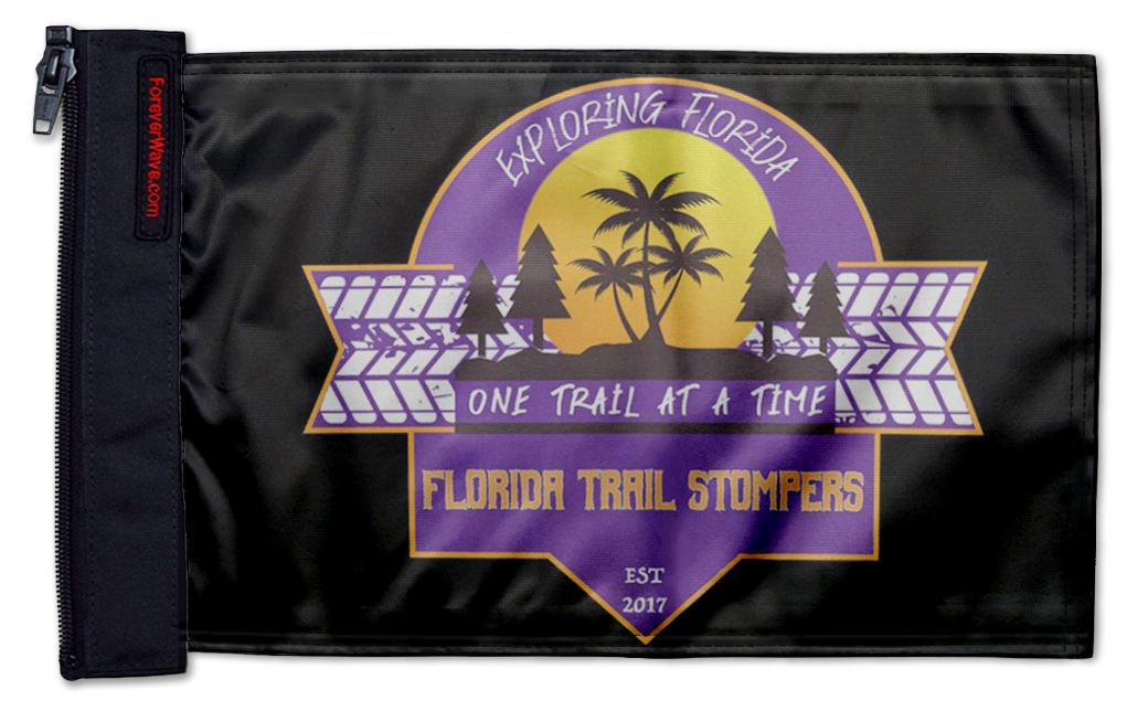 Florida Trail Stompers Flag 12"x18" Forever Wave Flag